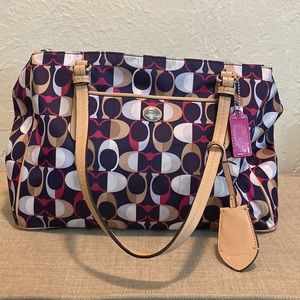 Multicolor coach purse